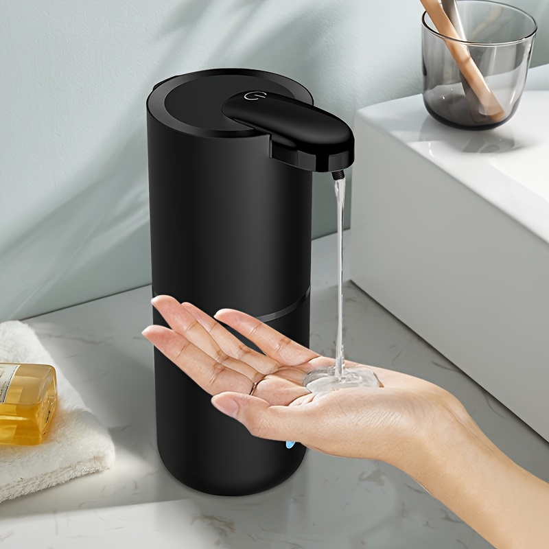 TEMU Automatic Soap Dispenser With A Capacity Of 380ml/13.5oz, Featuring 4 Adjustable And A Touchless Sensor. This Usb Rechargeable Device Allows For