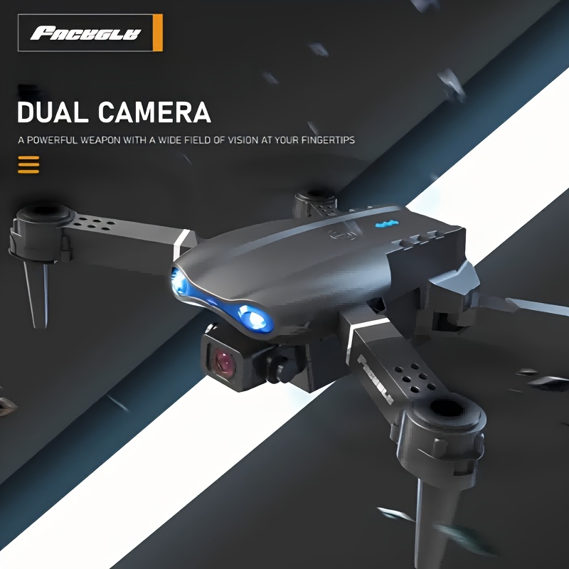 FACEGLE E99 Lekki Dron z Inteligentnym Hoverem, Zdalnie Sterowany, Podwójna Kamera, Quadcopter, Obsługa Wi-Fi, Bateria Litowa 500mAh, Niedrogi, dla Początkujących, Prezent na Boże Narodzenie, Halloween, Dron Dji, Dron z em do Ładowania, Mini Dron