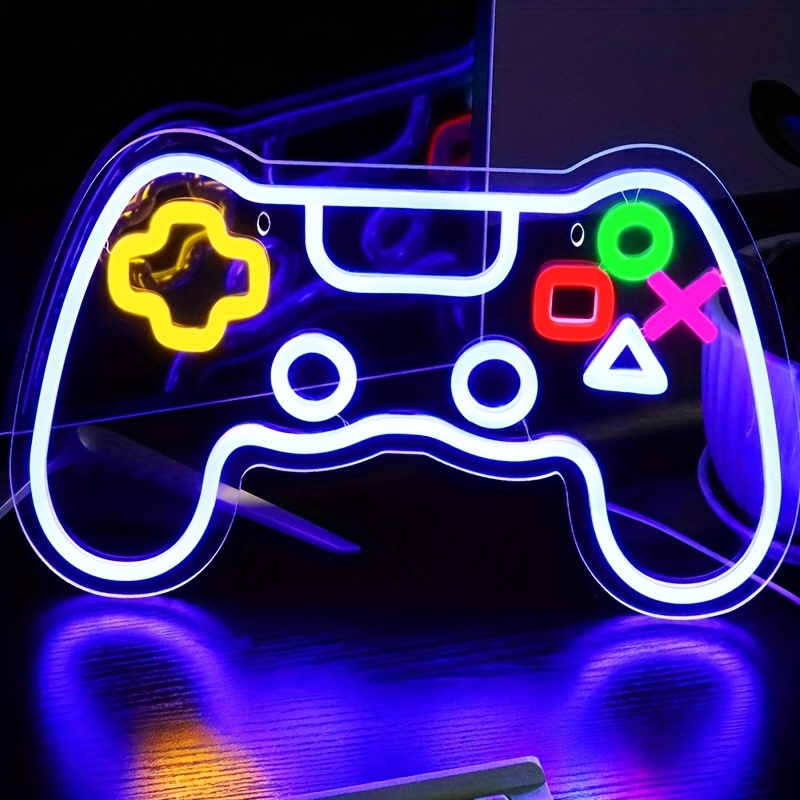 

Gaming Neon Sign For Gamer Room Wall Decor 16 Inch Dimmable Gamer Neon Sign For Boys Bedroom Game Room Decor, Game Led Sign For Teens Dorm Acrade Man Cave Wall Decor Or Gamer Gift