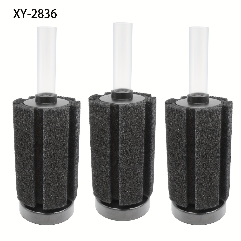 TEMU 3pcs Aquarium Bio Sponge Filter Breeding Fry Betta Shrimp Nano Fish Tank, 5 Different Sizes Of Filters Provide Mechanical And Filtration, Super