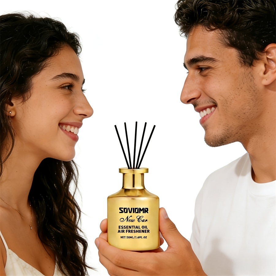 1 Sticlă de Difuzor de Ulei Esențial, Perfect pentru Spații Mari, Acest Odorizant de Aer de Lungă Durată Eliberează un Parfum Plăcut. Disponibil într-o Varietate de Parfumuri, Inclusiv Ocean, Căpșună, Santal, Mașină Nouă, Vanilie și Iasomie, Este un Cadou Ideal