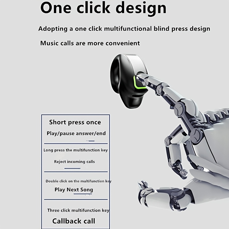 ultimate Wireless Earbuds with Long Battery Life, Universal Phone Control, and Noise-canceling for Voice Calls - Sports Wireless Earbuds with Button Volume Control, Crystal Microphone, Lithium Polymer Battery, Compatible with All Smartphones. 1pc 9 ultimate Wireless Earbuds with Long Battery Life, Universal Phone Control, and Noise-canceling for Voice Calls - Sports Wireless Earbuds with Button Volume Control, Crystal Microphone, Lithium Polymer Battery, Compatible with All Smartphones. 1pc - Image 9