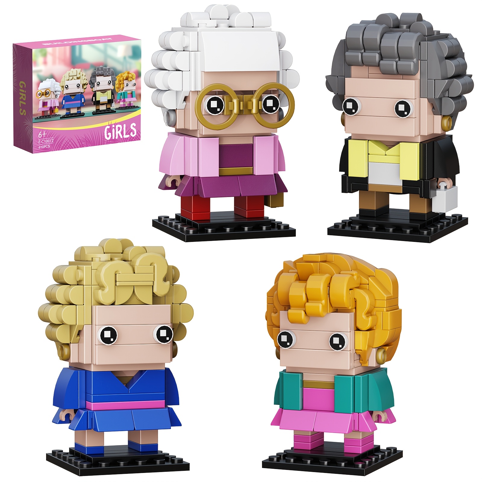 

610pcs Girls Ornaments Collection Building Block Toys Super Large Building , Home Decoration, Toy Building Games, Halloween Gifts, Christmas Gifts