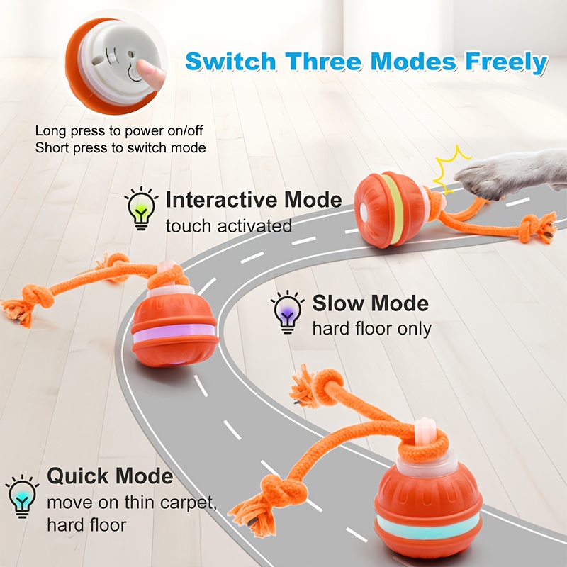 Electric Bouncing Ball Dog Toy for Boredom Relief