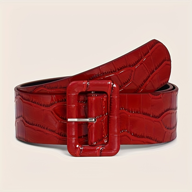 Red Wide Women's Belt Dress Top Decorative Waist Seal Suitable For 65-95cm Waist Belt Width 4.8cm Wide Belt Fashionable And Beautiful Belt