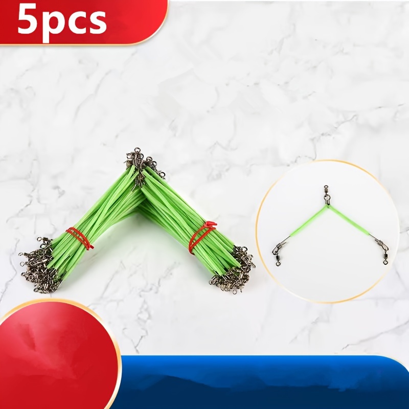

5pcs -the-dark Fishing Connectors - Lightweight, Pvc & Stainless Steel For Outdoor Fishing