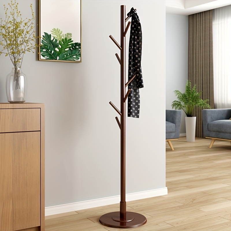 TEMU 1pc Floor-standing Coat Rack, Bedroom Simple Combination Hanging Coat Rack, Bedroom Vertical Coat Racks For Clothes, Suits, Hats, Bags, Tie, Belt, Drying Racks