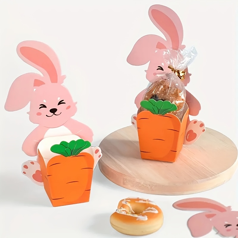 

10pcs 3d Rabbit & Paper Gift Boxes - Easter, Birthdays & Parties | Bpa-free Candy Favor Containers