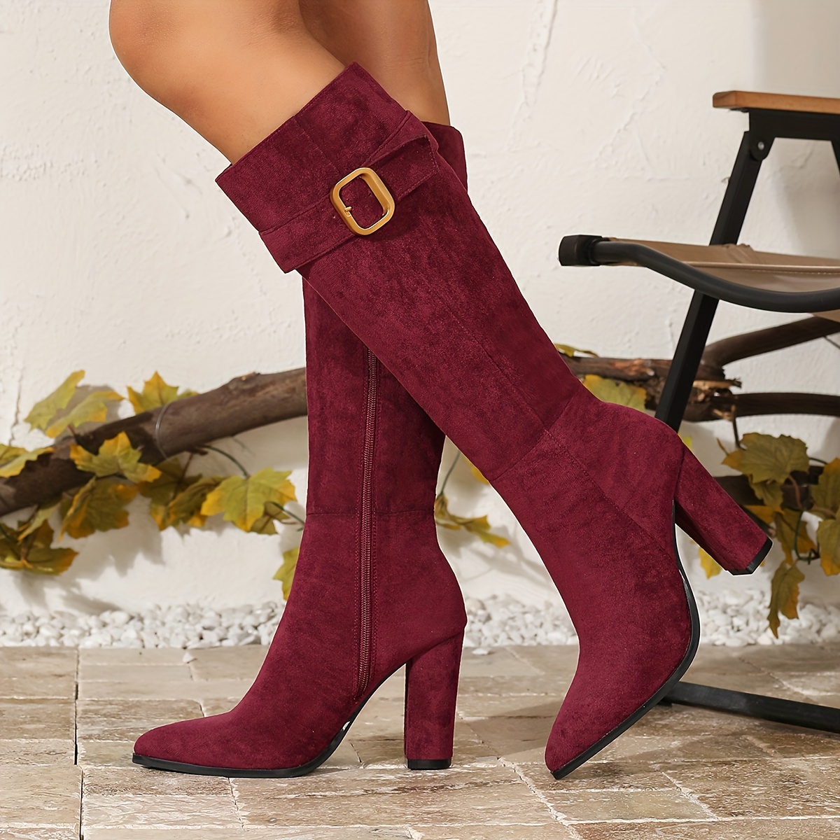 ladies european knee high boots new autumn Temu