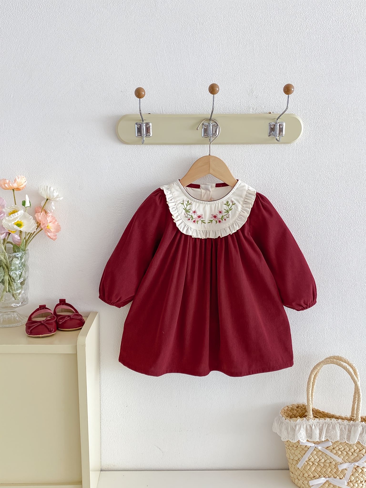 baby red dress sold on Temu United States