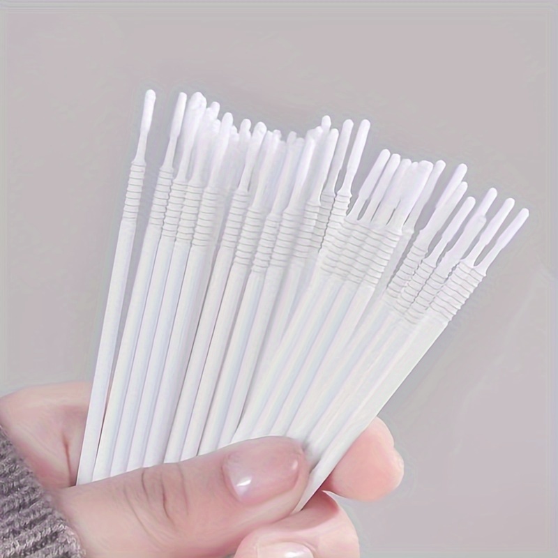 

100 Pcs Lash Extension Cleaning Swabs: Gentle For Eye Makeup Removal, Suitable For Eyelashes, Lip Brushes, And Beauty Tools - Low Allergenic