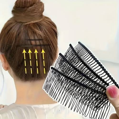 minimalistisches haarspangen-set aus legierung, 2 stück einfarbige -haarspangen zum organisieren von haaren, , rutschfest, für teenager und erwachsene - haar-accessoires zum organisieren von pony und dutt