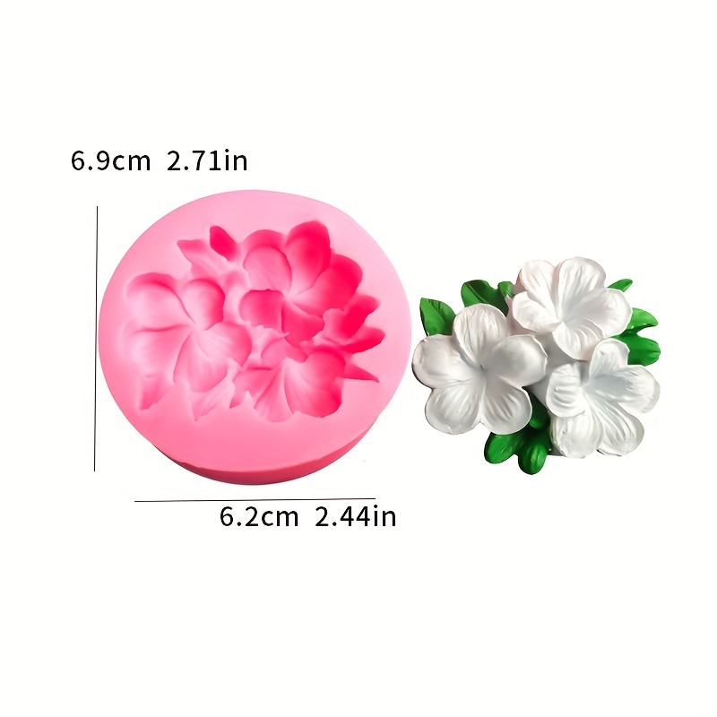 1pc, Egg Flower Cluster 3d Silicone Mold For Handmade Fondant Cake Decorations Gummy Chocolate Scented Plaster Resin Flower Mold