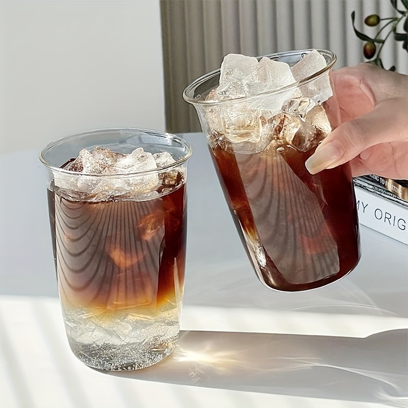 1pc iced americano latte coffee cup high borosilicate glass - Temu  Netherlands
