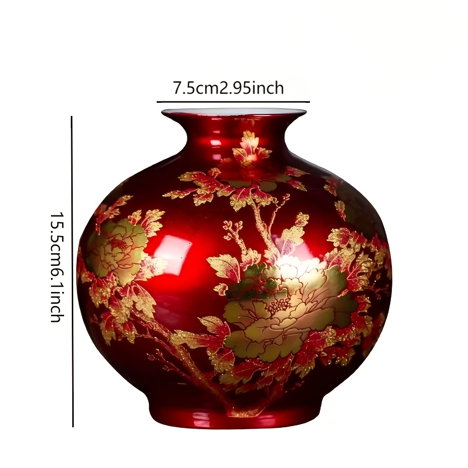 vaso de flores em esmalte   com tema   -   produto de decoração para casa. ornamentos de cerâmica com qualidade de arranjo floral  ,   ter Detalhes do produto 0