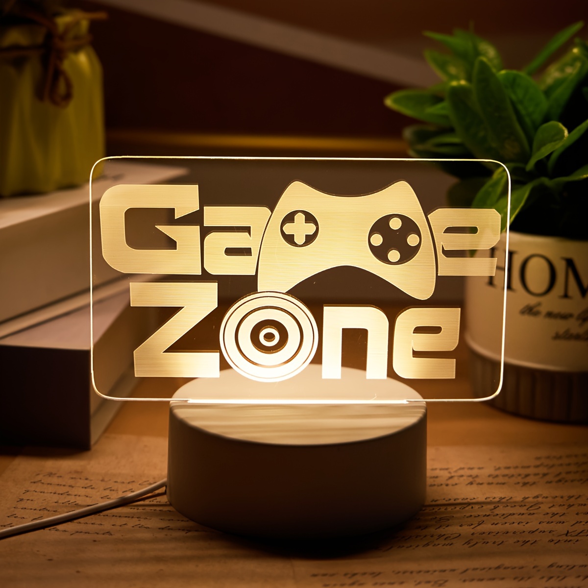 Image of 3d Illuminated Usb Night Light - Decor For Gaming Enthusiasts, Perfect Birthday Or Holiday Gift