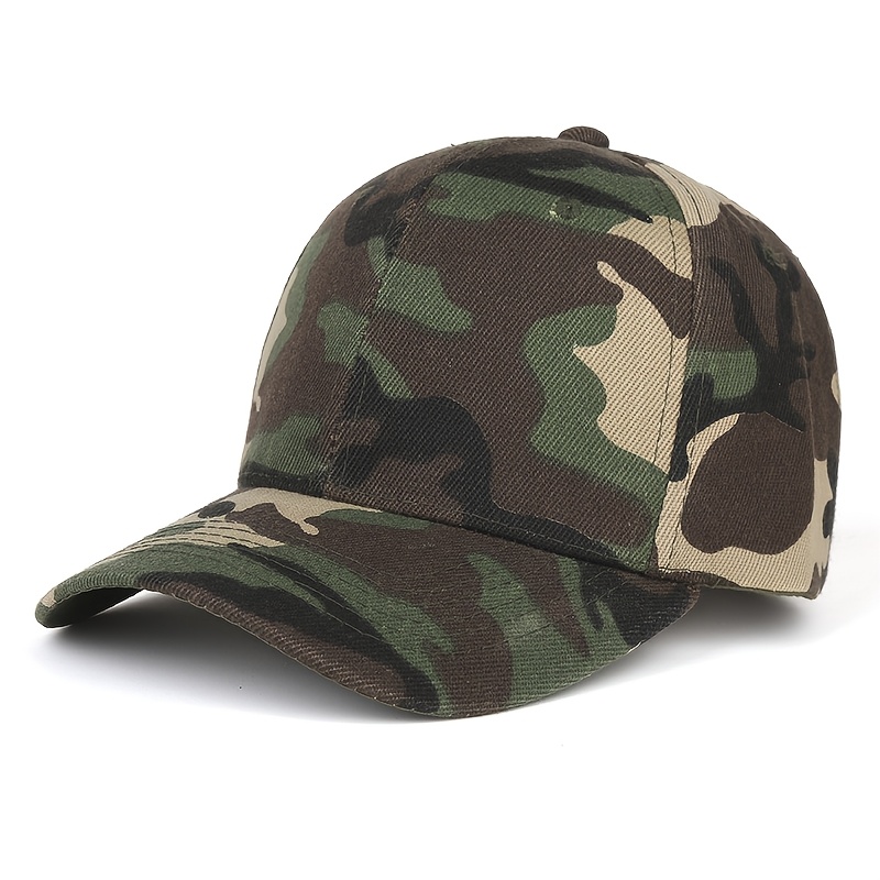 Image of 1pc Camouflage Print Hat, Unisex Sunscreen Snapback Casual Adjustable Sports Baseball Cap For Outdoor