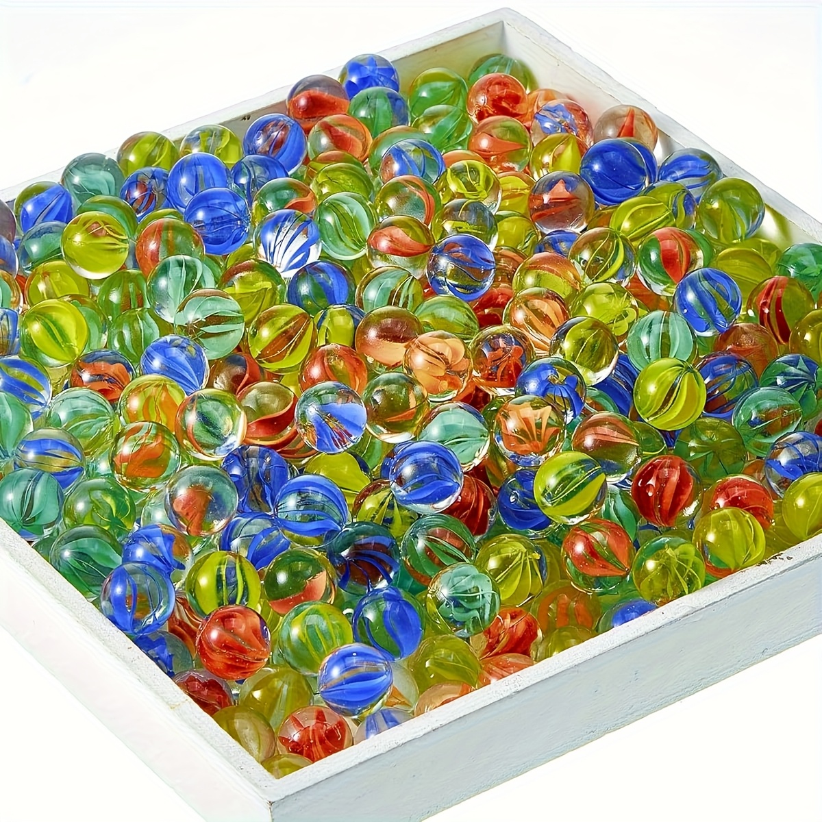 TEMU 300/100 Or 30 Solid Eye Marbles - 0.55 Inch Bright Mixed Colors Suitable For , D Handicrafts, Checkers, Home Decoration And Games, Cat Eye