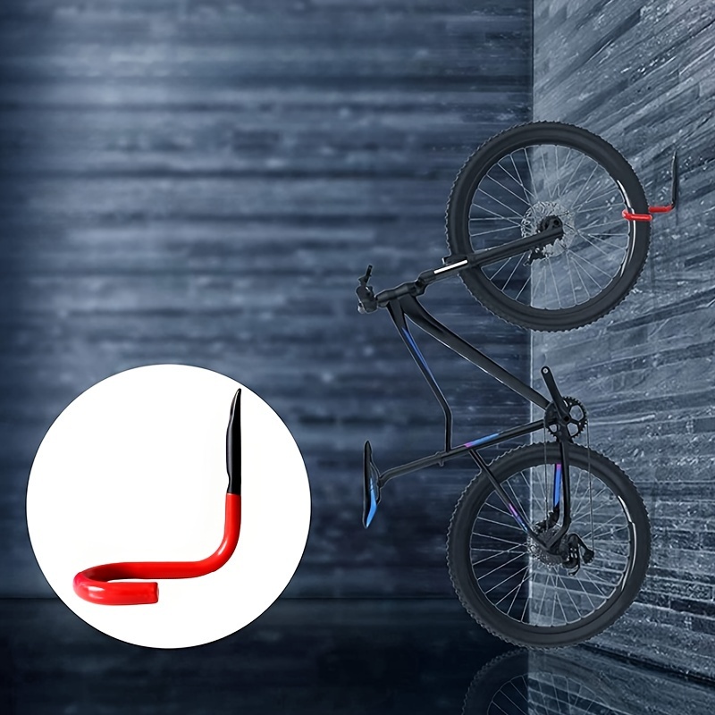Soporte de pared para bicicletas - Madera y aluminio - Estante