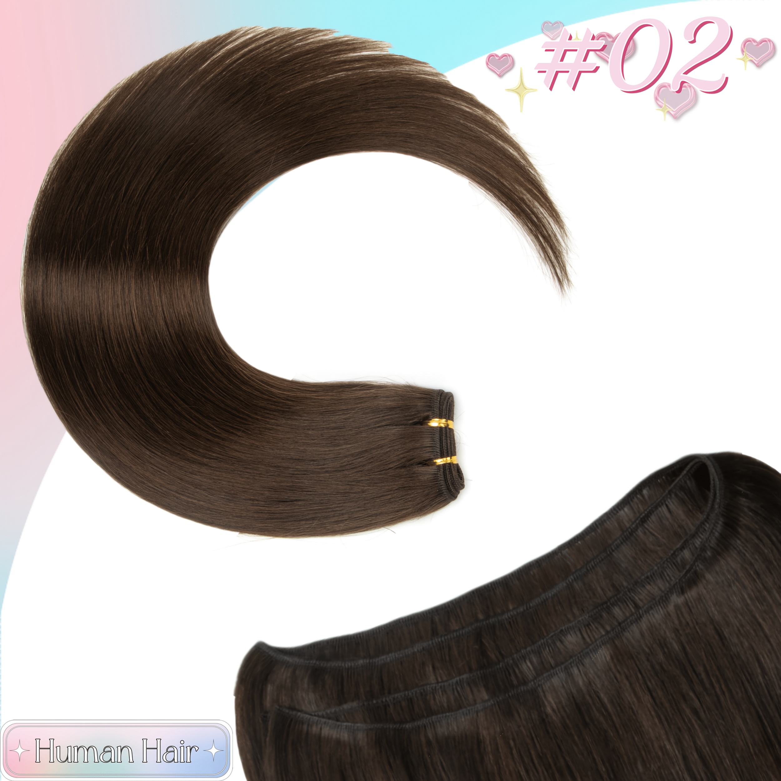 Straight Human Hair Weaves Brazilian Human Hair Bundles Sew In Weft Extensions Straight Blonde 50g/pack 12"-20" Natural Hair, Multiple Colors For You From