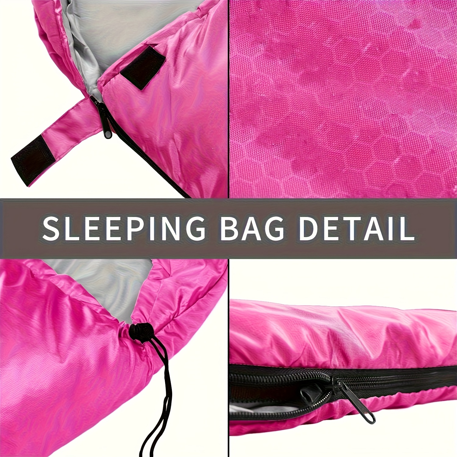 4-Season Lightweight Sleeping Bag for Adults, Boys & Girls - Compact Compression Sack, Warm & Cold Weather Camping & Hiking Gear, 100% Polyester All-Season Backpacking Sleeping Bag for Spring, Summer, Fall, Winter, Sleeping Bag for Camping, Versatile Outdoor Gear