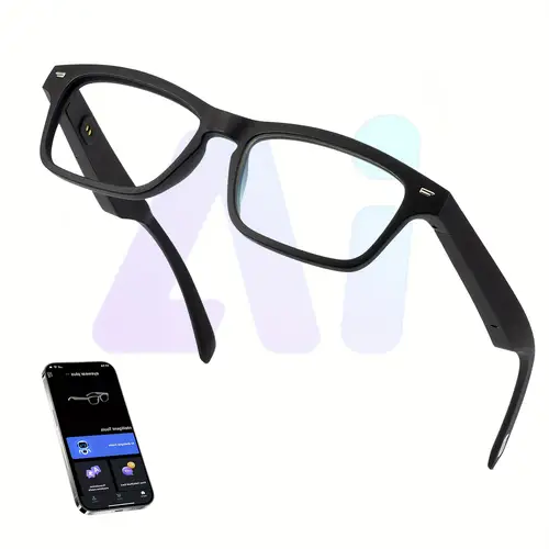 ai smart translation glasses provide photo translation real time translation ai chat and other support 164 languages translation anti blue built in microphone speaker built in for ios usb magnetic charging wireless call hd music ai translation multi functional smart glasses holiday gift friends