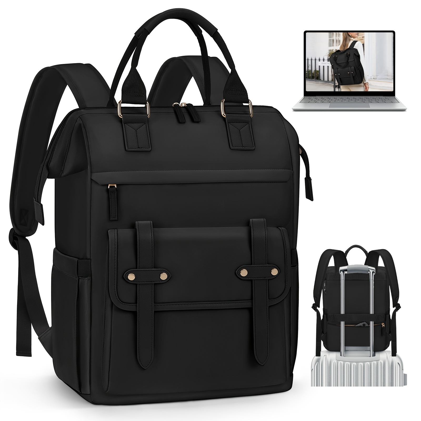 15.6 laptop backpack canada * Women'S Laptop Backpack 15.6 Inch Work Backpacks Teacher Nurse Women'S  Backpack College Computer Backbag Casual * for Business Travel *