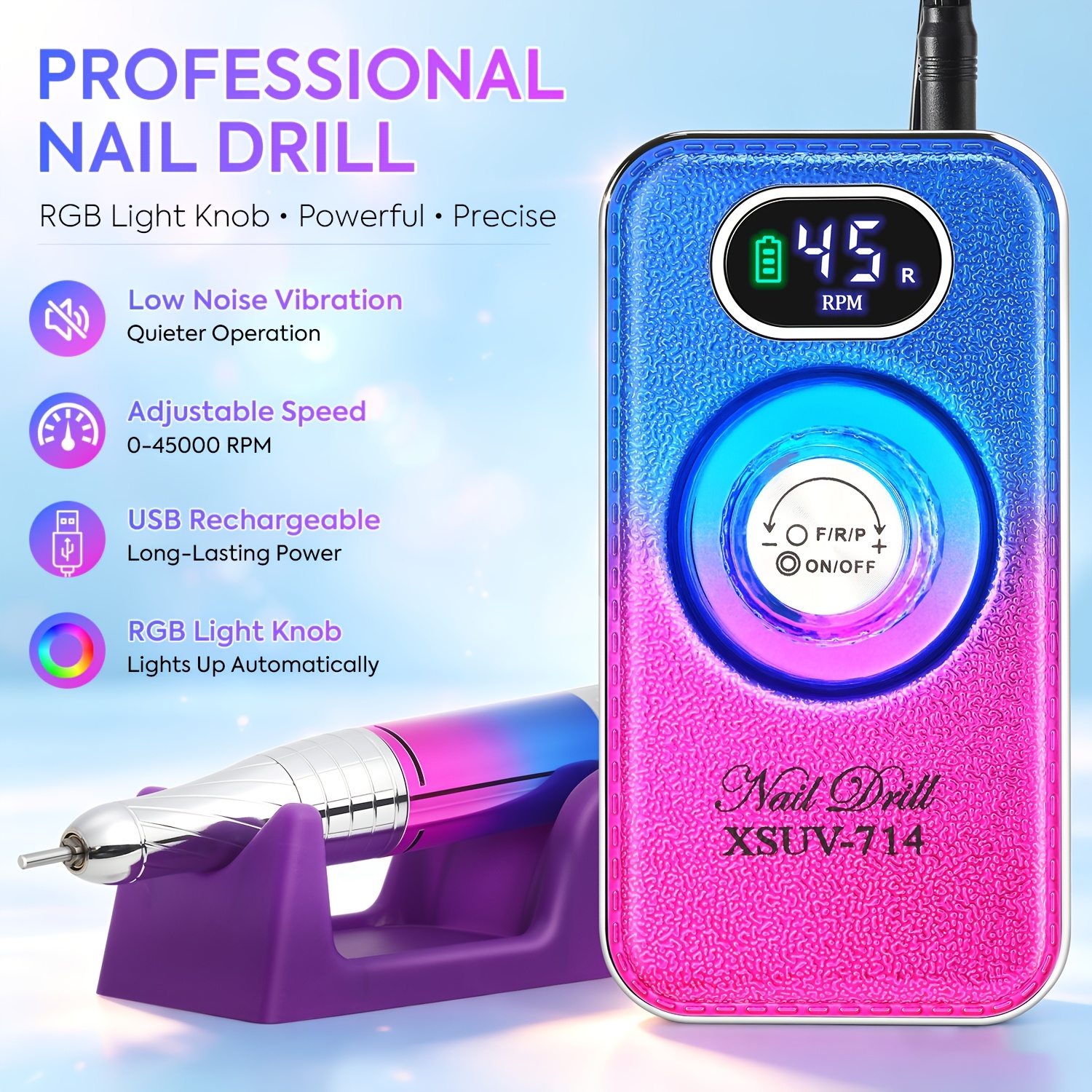 Professional 45000 RPM Nail Drill Kit