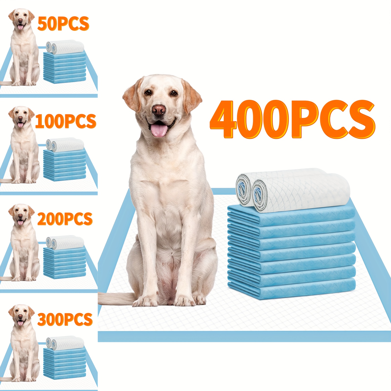 

400/300/200//50pcs Premium Disposable Training Pads - Large 22" X 22" Puppy Pee Pads - Quick , - In - Training Pad For Dogs, Pets - Leak-proof,