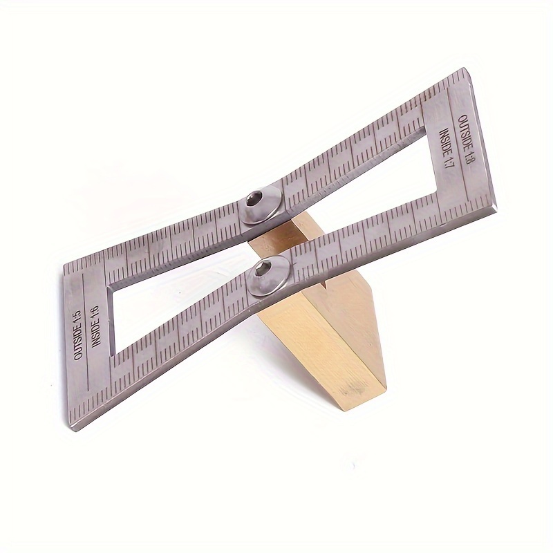 Image of 1pc Dovetail Marker, A Tool For Marking Dovetails, Designed For Hand-cut Wood Joints. It Serves As A Gauge And Guide For Dovetail Templates With Sizes Of 1:5-1:6 And 1:7-1:8