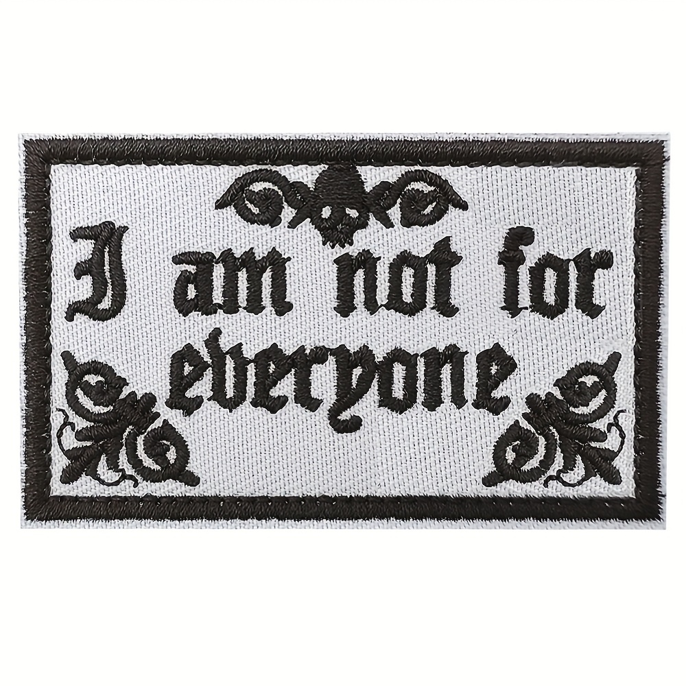 Temu – TEMU Funny I Am Embroidery Patch For Backpacks, Loop Badge Emblem For Clothing
