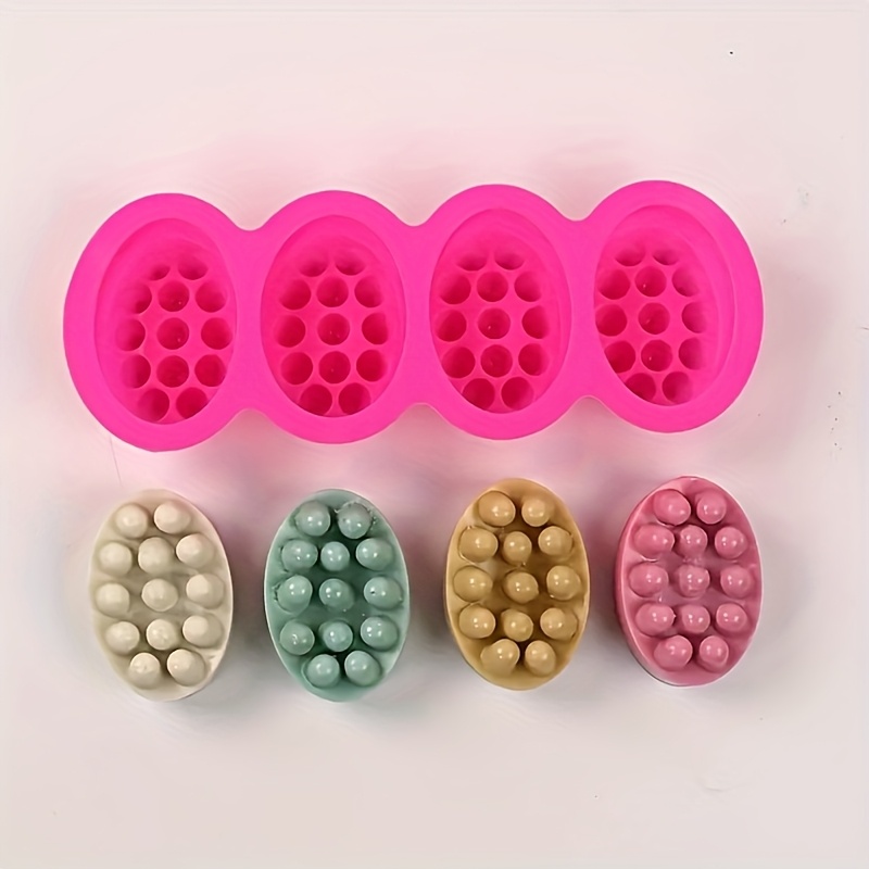 TEMU 4.5oz Silicone Soap Mold - 4-cavity,, Making Tool, Soap Mold, Soap Making Kit, Soap Making Equipment