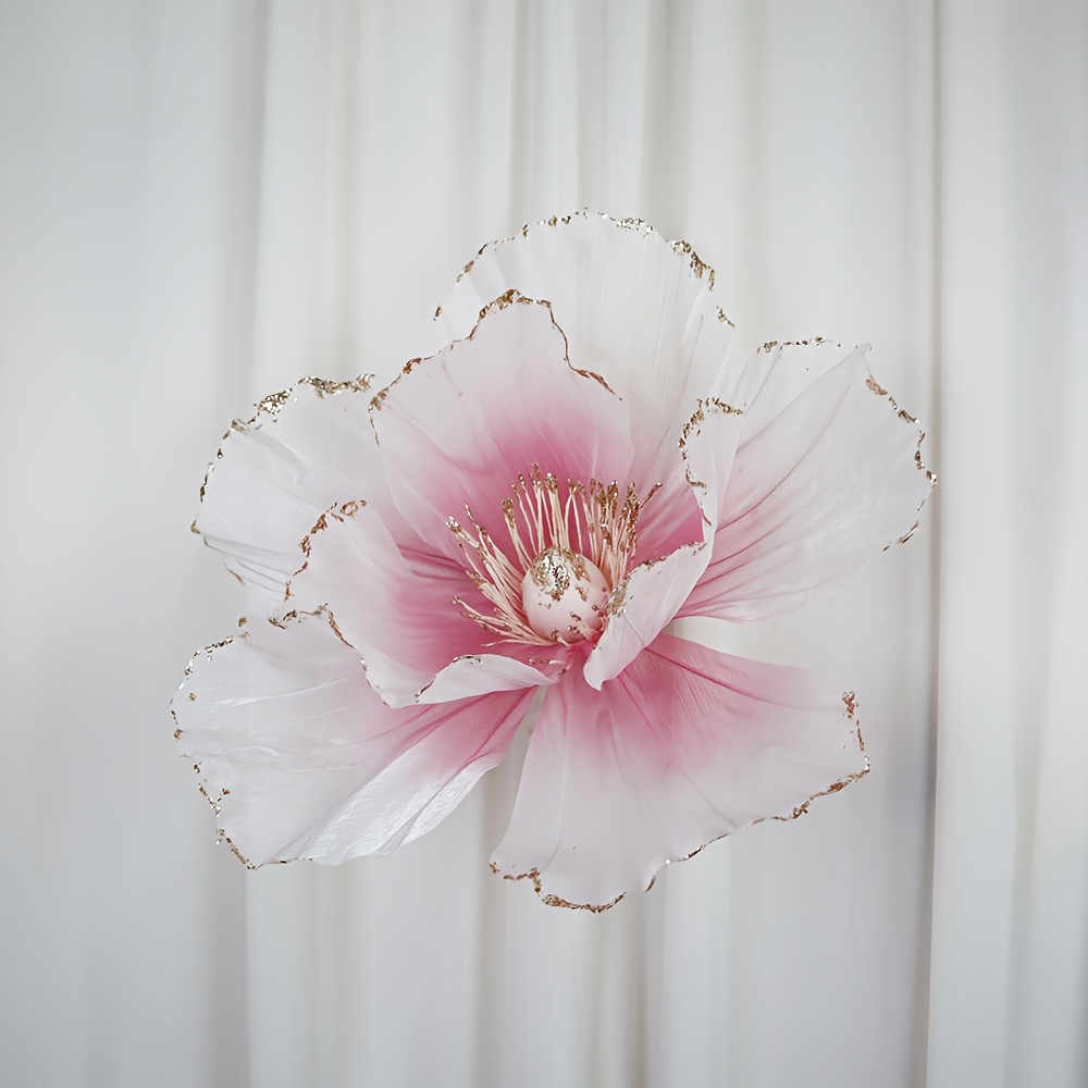 TEMU Fleurs artificielles en tissu de fleur de pêcher de 50 cm pour décorations de mariage, accessoires, aménagement paysager de jardin, installation