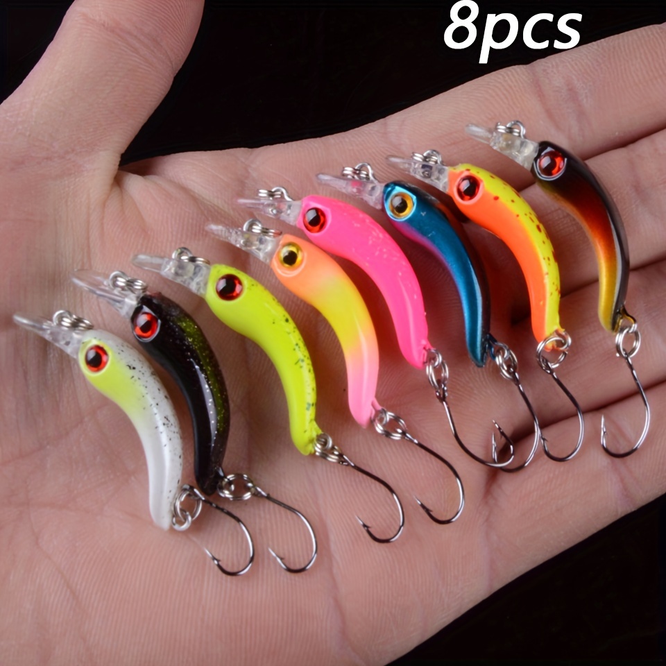 

8- Topwater Lures, Set , Abs - And Swimbait Kit