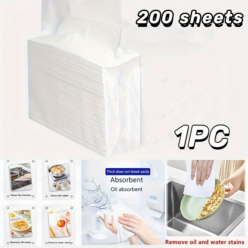200 toallas desechables de lino para invitados, toallas de mano de papel  para baño, toalla de papel blanca como tela - Servilletas de mano de cóctel  
