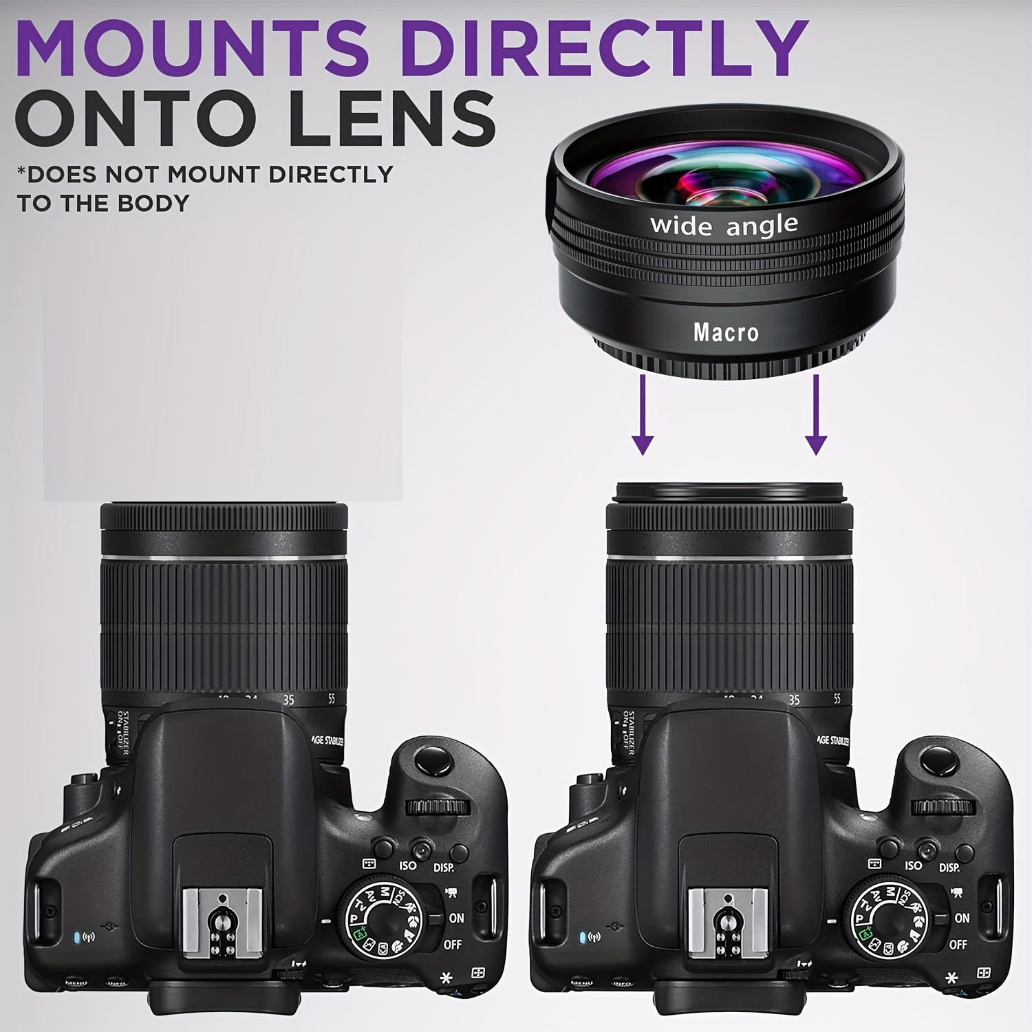 Obiettivo Per Fotocamera Grandangolare Professionale HD Da 55 - Foto 5