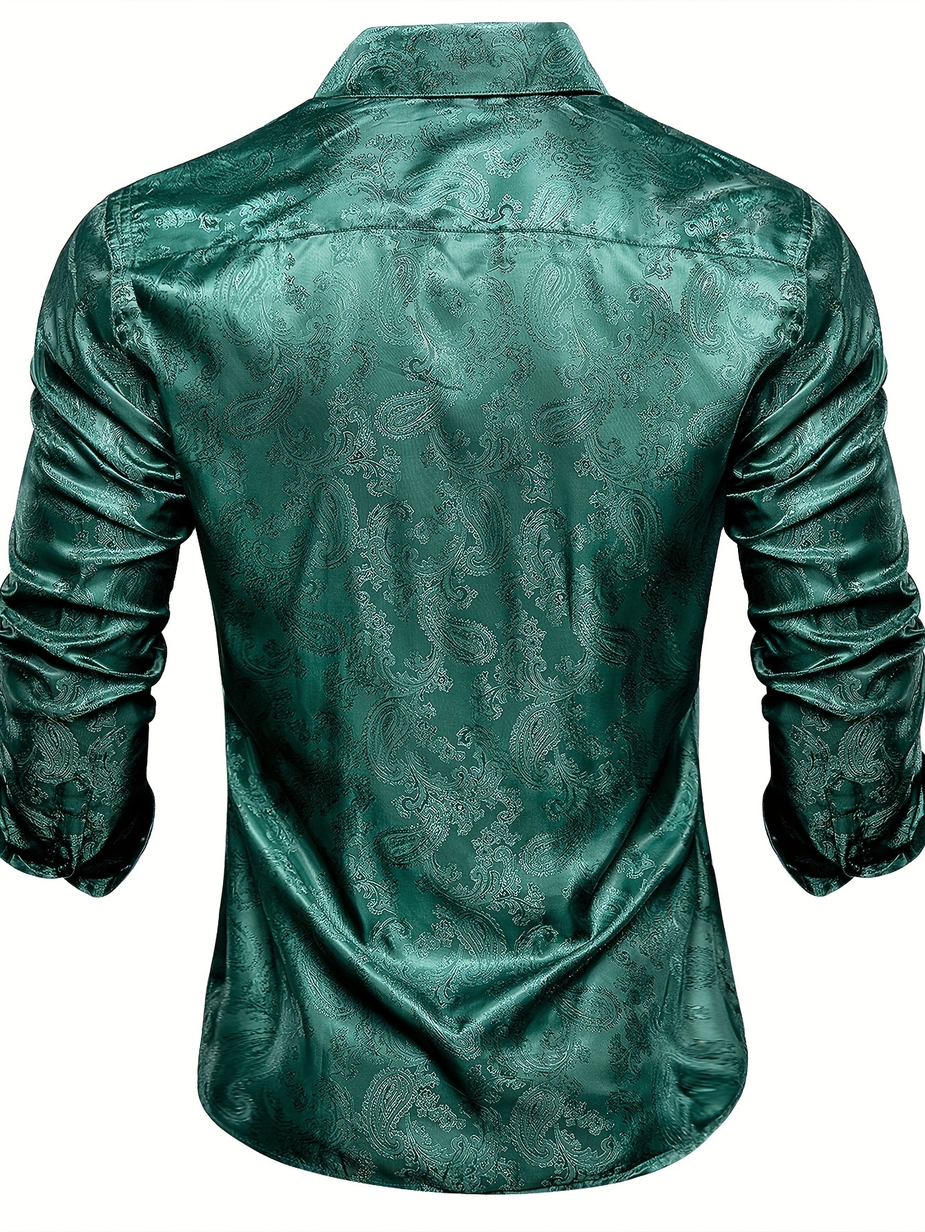 turquoise green dress shirt Yarmony Linen-Cotton Snap Shirt In Turquoise, Blue / 46 (US 8/10) main image 0