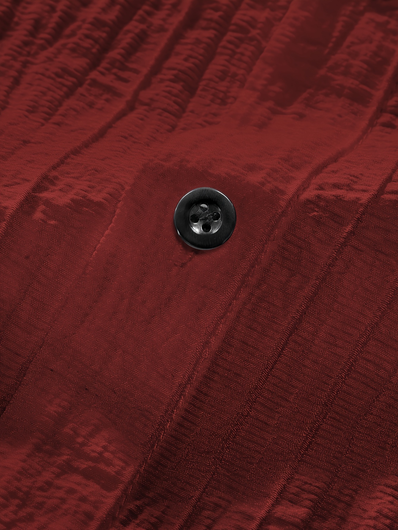 Owens OBM Men's Summer Short Sleeve Shirt - Lightweight Breathable Solid Color Button-Up Casual Shirt with Stand Collar, Machine Washable for Beach Vacation, Pool Party & Casual Attire, Beach Shirt