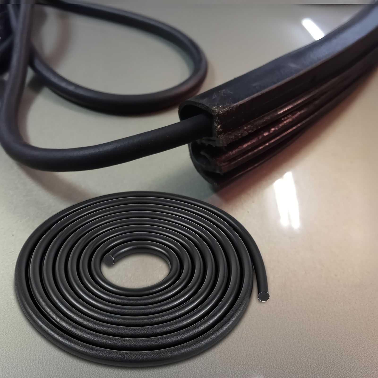 E-shop 20m Dichtungsschlauch EPDM Fugenfüllprofil Durchmesser 6mm Schaumgummi Dichtungsschlauch Rundschlauch Schwarz Dichtungsschlauch für Fugen