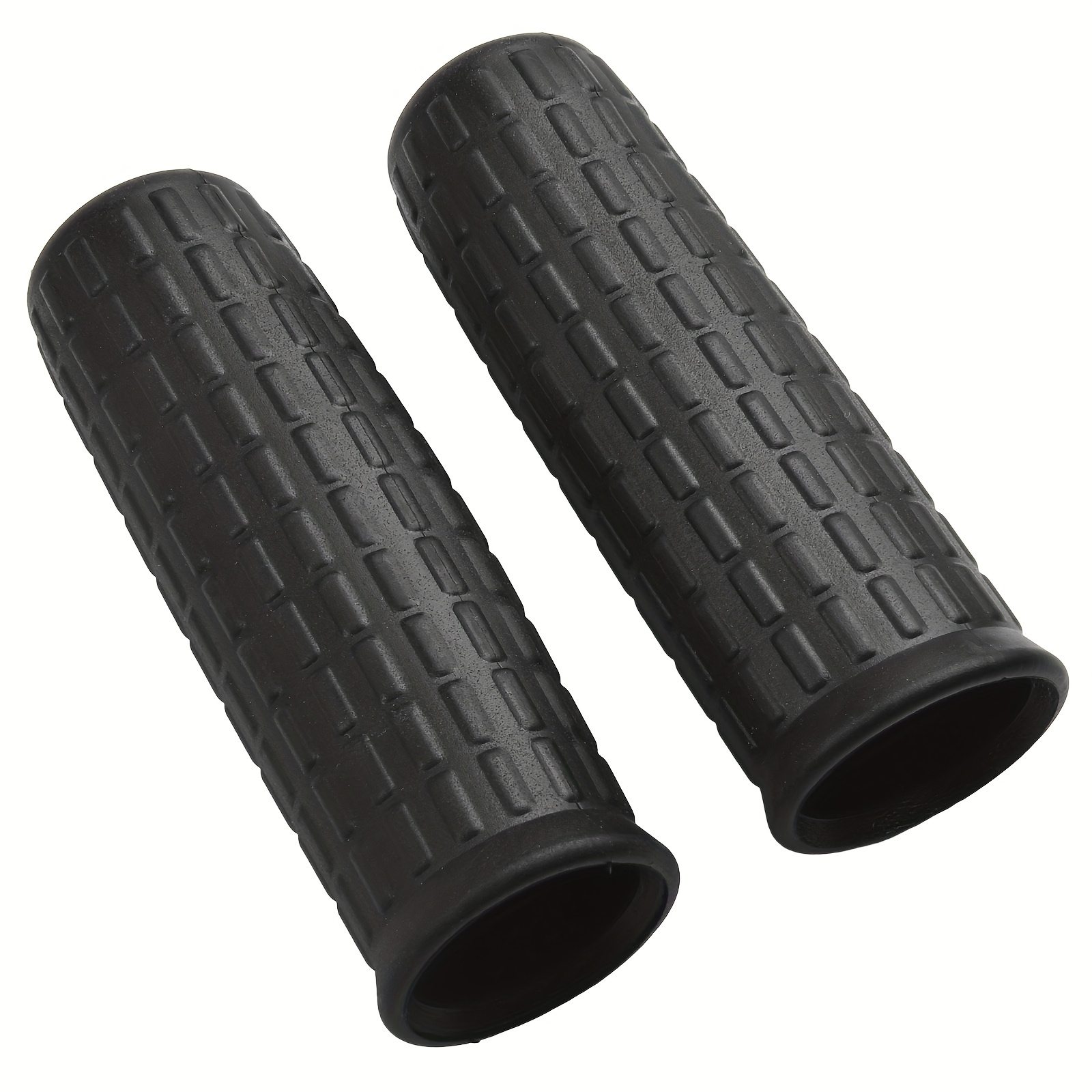 Wheelbarrow Rubber Handles 2-pack Black Round Tubes Replacement Grips Anti-slip Weatherproof For Garden Cart Lawn Yard Work Diameter 122mm Length