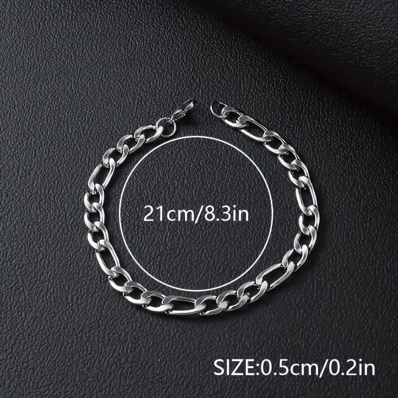 12pcs Pulseras Cubanas de Acero Inoxidable Estilo Hip Hop - Perfectas para Uso Diario y Regalos