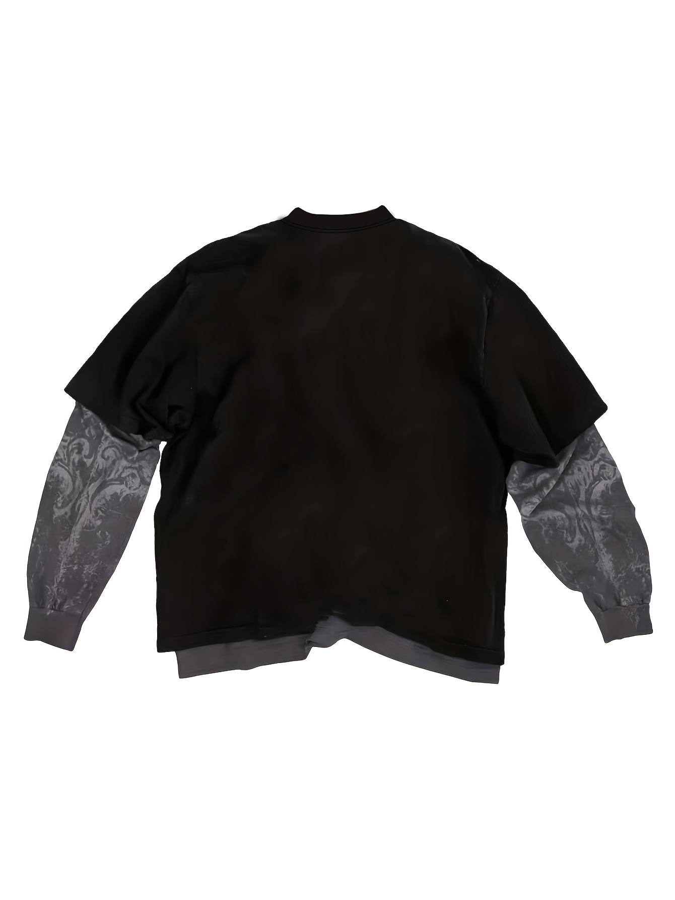 y2 retro dark gothic pattern long sleeve top 2000s bi - Temu Georgia