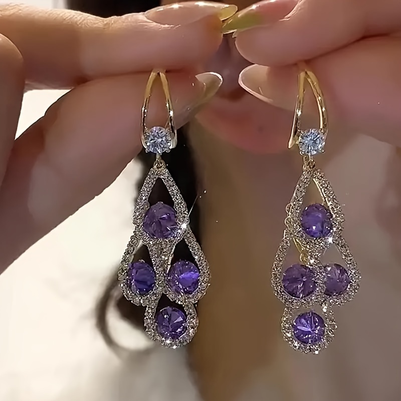 TEMU 1 Of -end Purple Shaped , Ladies' And Jewelry Accessories