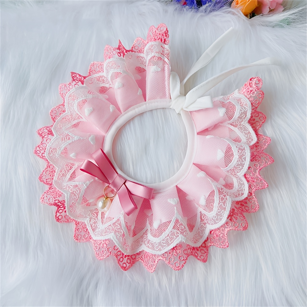 TEMU 1 pz Sciarpa a con gatto e papillon, Bavaglino collare per animali domestici, Asciugamano bavaglino, Ted, Bavaglino decorativo, accessorio