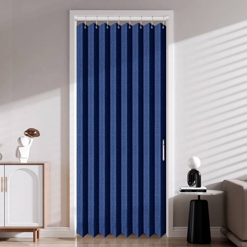 2d door curtain 1pc boho striped magnetic door curtain water resistant polyester pleated folding accordion closet doorway curtain for bedroom living room partially lined urban environment theme no electricity needed living room decor decorative doorway accent durable pleated texture