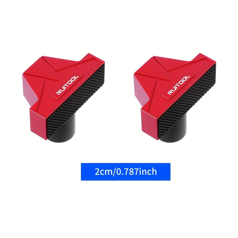 E-shop 19/20mm Werkbankstopper, Aluminiumlegierung Werkbankstopper, mit rutschfesten Pads, für MFT-Tische, Holzarbeiten & DIY-Projekte
