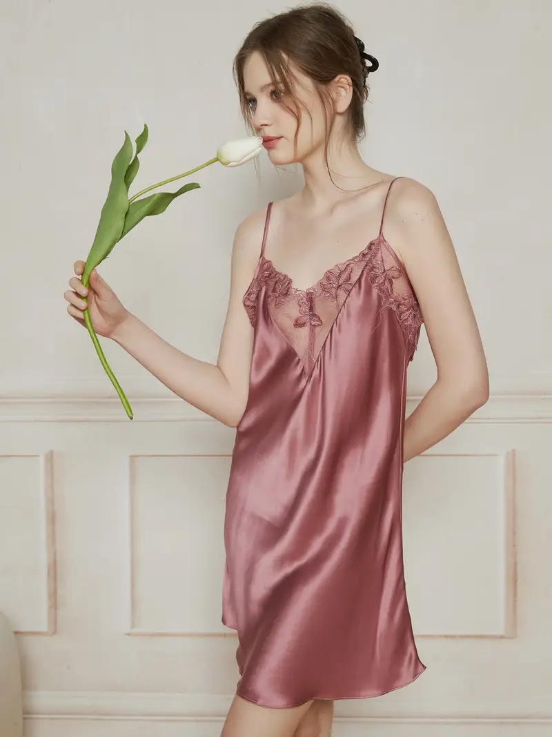 womens luxury silky nightgown non transparent - Temu womens luxury silky nightgown non transparent - Temu
