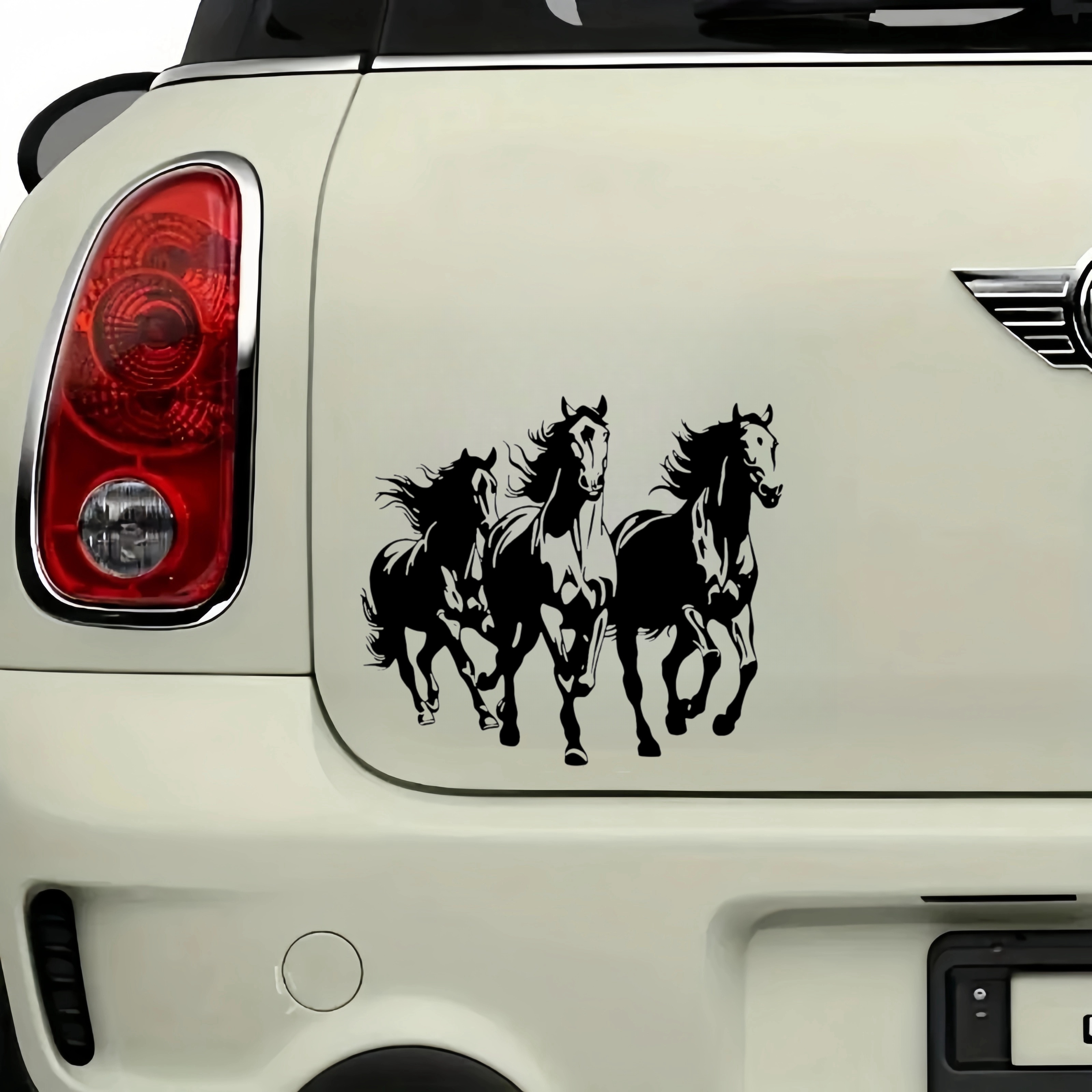 Autocollant Vinyle Silhouette Simple Cheval Mustang Tribal - Pour Voiture, Van, SUV - Neuf