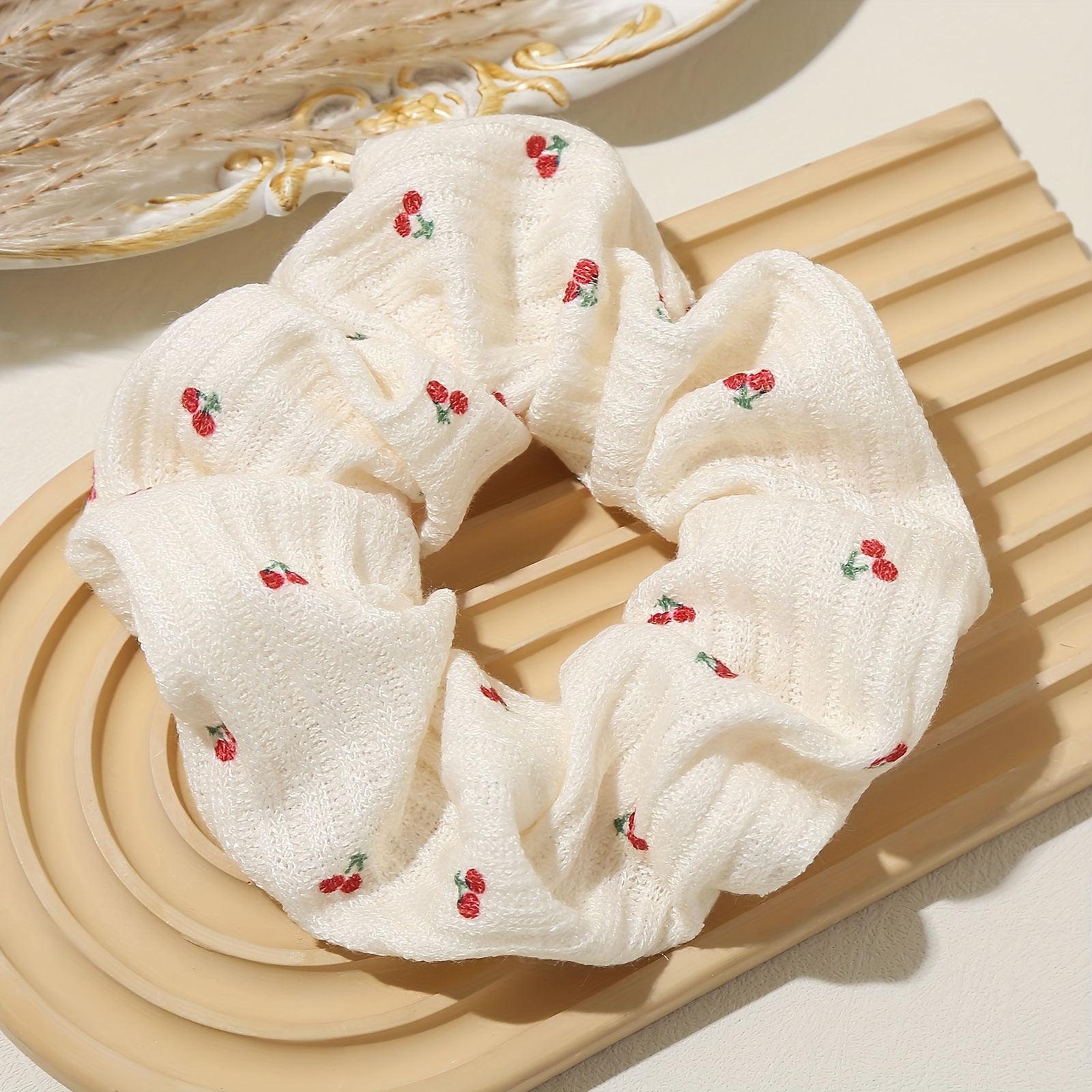 1pc Solid Color Creamy Hair Tie Bun Low Ponytail Hair Rope Candy Color Colorful Large