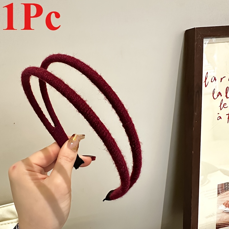 TEMU 1pc Elegant Retro Headband For Women - Soft Fabric Headband, A Versatile Hair Accessory Suitable For , Casual Attire, Parties, Valentine's Day,